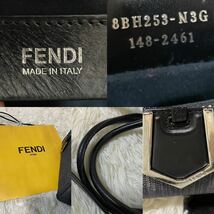 ①1円〜【紙袋付き】FENDI フェンディ 2way ショルダーバッグ ハンドバッグ プチトゥージュール デニム インディゴ 斜め掛けカバン_画像10