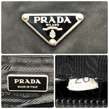 1円【人気モデル】PRADA プラダ ショルダーバッグ メッセンジャー ブラック 黒 斜め掛け_画像10