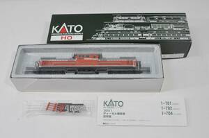 ☆美品 KATO(カトー) 鉄道模型 HOゲージ 1/80 DD51暖地形 [1-702]