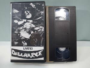 ☆【VHS】DISCHARGE LIVE’83　※再生未確認　（管理：5287）