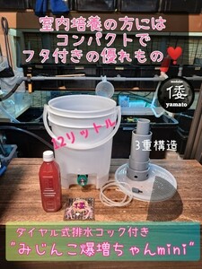 【倭めだか】 “みじんこ爆増ちゃんmini” タマミジンコ オオミジンコ タイリクミジンコ 培養 装置 PSB メダカ 熱帯魚 らんちゅうの餌に