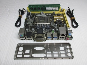 ASUS H87I-PLUS REV.1.02 H87 1150 Mini-ITX マザーボード メモリ 16GB付