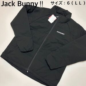 【新品、未使用】ジャックバニー　中綿ジャケット　メンズ　サイズ：６（ＬＬ）　ブラック　秋、冬