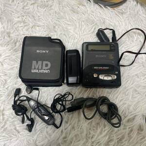 ジャンク品 SONY MD WALKMAN MZ-R2 ソニー ウオークマン ACアダプター AC-MZ60 送料無料