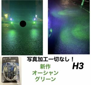 改良版　トラック専用設計　H3 グリーン　フォグランプ　LED LEDバルブ　オリジナル　ホリショウカスタム　トラック　17クオンなど