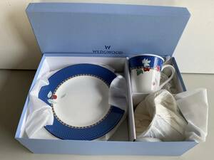 E967◆WEDGWOOD ウェッジウッド◆食器 洋食器 プレート カップ マグカップ 高さ約９cm 直径20.5cm FRUIT SYMPHONY 2客 セット 箱付