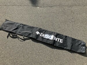 ⑤u184◆DESCENTE デサント◆スキーケース SKI CASE 1台用 DBG-7S100 ブラック/黒 サイズ約201×28㎝ ソフトケース ウィンタースポーツ