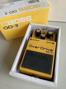 Mt320◆BOSS ボス◆エフェクター OD-3 Over Drive/オーバードライブ 器材 説明書 箱付 未検品