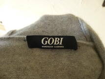 GOBI MONGOLIAN CASHMERE カシミヤ 100％ 長袖 フード付き パーカー ニット ワンピース S-Mサイズ グレー 検）カシミア 冬物 セーター_画像8