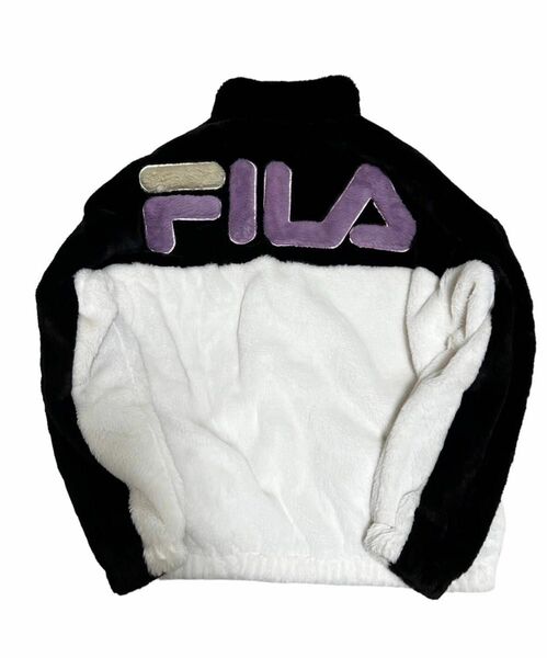 FILA フィラ ファー ブルゾン アウター ビッグロゴ