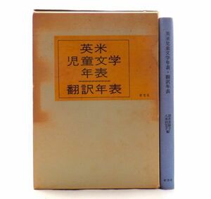 ★希少★【英米児童文学年表・翻訳年表】1972昭和47年 研究社 清水真砂子 八木田宜子 海外小説資料 日本 洋書 古書籍本 レトロ当時物