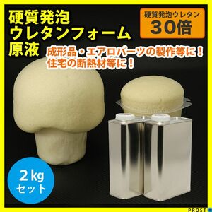 PROST 硬質発泡ウレタンフォーム原液/30倍 2kgセット/FRP 樹脂 補修 Z25