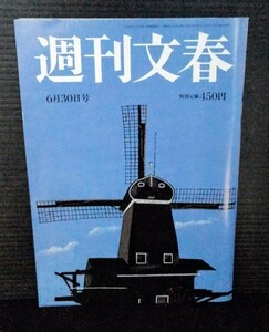 [13062]週刊文春 令和4年6月30日号 文藝春秋 吉田羊 金原ひとみ 山口真由 国生さゆり 前田敦子 参院選 議員 介護 不妊治療 補聴器 骨粗鬆症