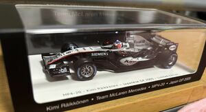  1/43 スパーク マクラーレン　メルセデス MP4-20 キミ　ライコネン　日本gp 2005 #9 spark mclaren mercedes japanese gp vmm1376