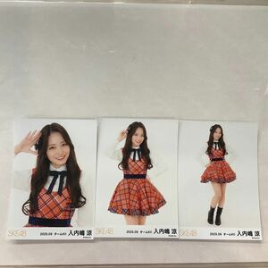 SKE48 入内嶋涼 チームKII 2023年 9月 月別 ランダム 生写真 コンプ SK866