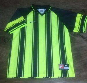 [送料無料] 1998年 NIKE ゲームシャツ 銀タグ MADE IN UK 検)TEMPLATE SHIRT YELLOW BLACK DORTMUND CHAMPIONS LEAGUE 96-97 ドルトムント