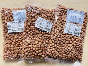 生落花生 花生 花生米 ピーナッツ 小粒 400g x 3袋 セット