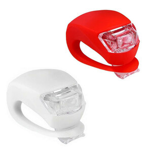 B013 LED light silicon made 2 piece entering white / red set bicycle bag umbrella knapsack .. Chan. necklace etc. . installation possibility dependent upon idea 