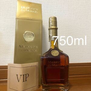 メーカーズマーク　ゴールド トップ　VIP 750ml 専用箱付　MAKER'S MARK オールドボトル