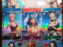 ②カードゲーム　ワンピースヒロイン　水着女性キャラ　9枚セット　ACG_画像3