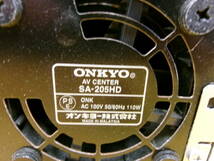 (D-473)ONKYO AVセンター SA-205HD 通電確認のみ 現状品_画像5