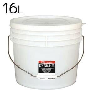  bulk buying possible! cover attaching plastic pale bucket can white 16L