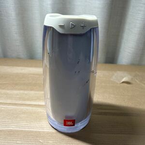 通電不可 ジャンク品 JBL PULSE4 ？ 部品取り ポータブル スピーカー Bluetooth WHT ホワイト 白 ワイヤレススピーカー 12112y 