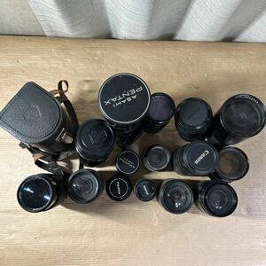 動作未確認 ★ ジャンク品 レンズ 15点 まとめ売り 大量 SIGMA Nikon PENTAX Canon EF-S ZENZANON SONY tokina asahi 121536y