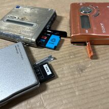 動作未確認 ジャンク品 MD ポータブル プレーヤー 3点セット ウォークマン WALKMAN SONY ソニー MINI DISC MZ-NH1 MZ-N920 SJ-MJ97 122683y_画像10