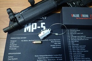 VFC　MP5 ダミーボルトヘッドキーホルダー　ダミーカート　9 mm