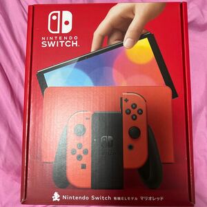 Nintendo Switch 有機 EL マリオレッド　新品未使用　3年保証付