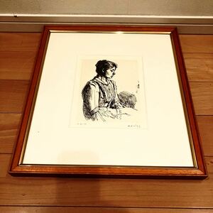 Рёхэй Коисо|Молодая женщина|Офсетная литография|Подписано на печати|Не для продажи (E.A.) Картина Рёхэй Коисо 
