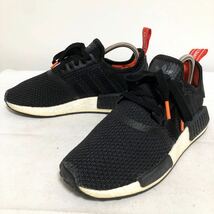 和135★ adidas NMD R1 エヌエムディー アディダス スニーカー シューズ 23.5 メンズ ブラック_画像1