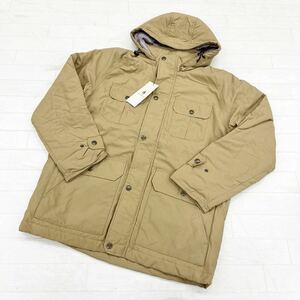 1283◎ 新品未使用 Hush Puppies ハッシュパピー トップス ジャケット アウター 中綿 フルジップ フルボタン ベージュ メンズM