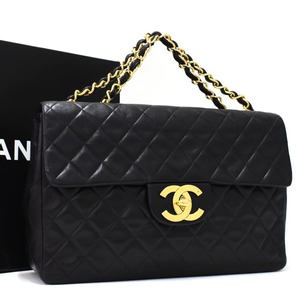 1円 ◎極美品 CHANEL シャネル チェーンショルダーバッグ デカマトラッセ A01094 ココマーク レザー ブラック◎E.Dmi.hP-17