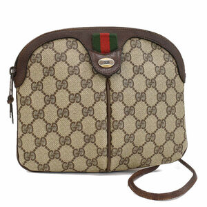 1円 ◆良品 GUCCI グッチ ショルダーバッグ 904.02.047 GGプラス ウェブループ シェリーライン ヴィンテージ◆〇K.Csr.eC-12