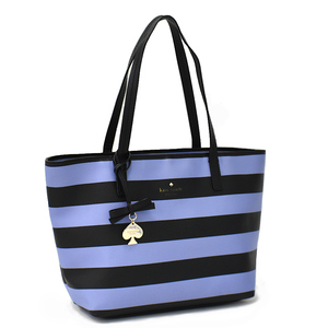 1円 ◆新品同様 kate spade ケイトスペード ホーソーンレーン ショルダー トートバッグ PXRU5754 PVC レザー◆E.Blu.Gt-17