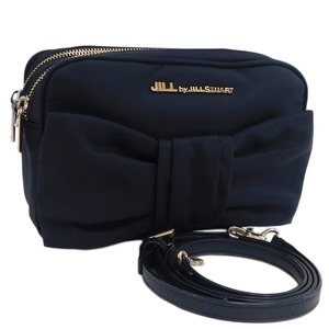 1円 ■ 極美品 ジルバイジルスチュアート ショルダーバッグ ブラック系 ナイロン JILLbyJILL STUARt ■E.Aee.hP-2