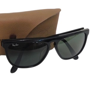 1円 ■ 美品 レイバン サングラス ブラック系 プラスチック 黒ぶち RAY-BAN ■E.Bil.tI-4