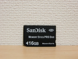 SanDisk　メモリースティック PRO Duo 16GB　初期化済み【送料無料】