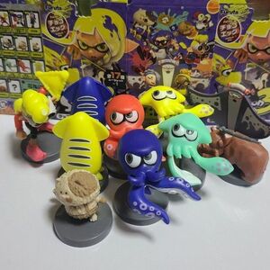 スプラトゥーン チョコエッグ フィギュア コレクション タコ コジャッジ ブルー クマサン 10点セット