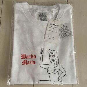 新品未開封ワコマリア世界平和プロジェクト正規店で購入のTシャツです。インパクトのあるデザイン白Tシャツです。