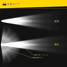 129 ☆強烈照射☆ LED ワークライト CREE 60W IP68 作業灯 12V/24V 投光器 広角 狭角 角度調節 専用ステー付 2個 セット 防水 防塵 耐衝撃_画像6