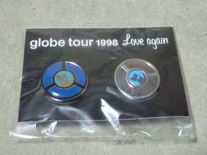 globe グローブ tour 1998 Love again ピンバッジ ２個 小室哲哉 KEIKO マークパンサー コンサート ツアー ライブ グッズ