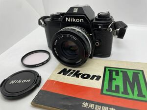 【NY004】Nikon / ニコン / EM / NIKKOR 50mm f1.8 / 取説