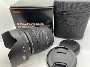 【GO072】【美品】SIGMA / シグマ / SIGMA ZOOM 17-50mm f2.8 EX DC OS HSM / キャノン用 / 元箱 / 防湿庫保管