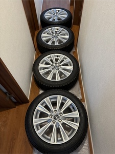 売切！30系　ヴェルファイア　アルファード　純正　18インチホイールスタッドレスバリ山　グッドイヤー　新車外しホイール美品