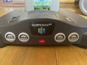 Nintendo ６４　通電確認済　コントローラー・どうぶつの森カセット付き　TK_00054