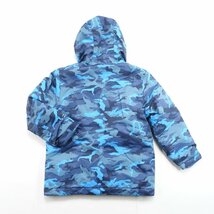 中古 キレイ 2019年頃 BILLABONG 迷彩柄/ブルー KIDS 140cmサイズ スノーボードジャケットウェア ビラボン_画像6