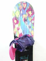 中古 ビン訳あり 15/16 BURTON FEELGOOD レディース140cm FV形状 LEXA ビンディング付き スノーボード バートン フィールグッド レクサ_画像2